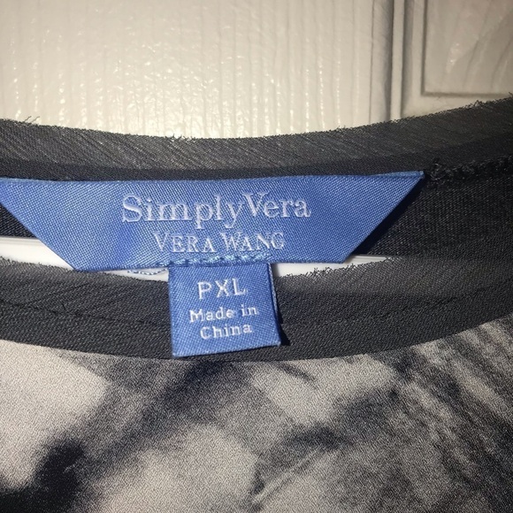 *Simply Vera, Vera Wang muted blouse. Size PXL GUC - Picture 5 of 8